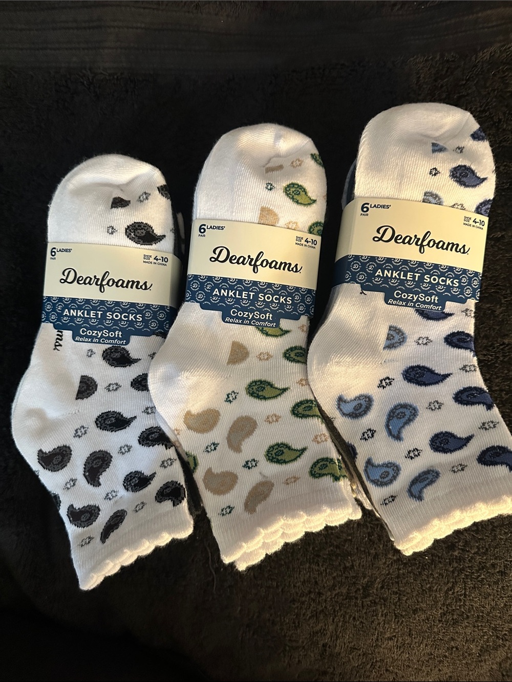 Dearfoams Anklet Socks NWT 18 PAIR!